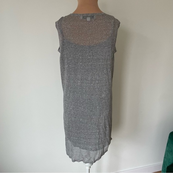 Anthropologie Callahan Gray Linen Blend Tunic Tank Dress Size Small Style 4163 - Picture 4 of 12
